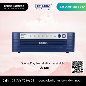 Eco Watt+ Rapid 1250 by Deewa Batteries & Power Solutions Jaipur