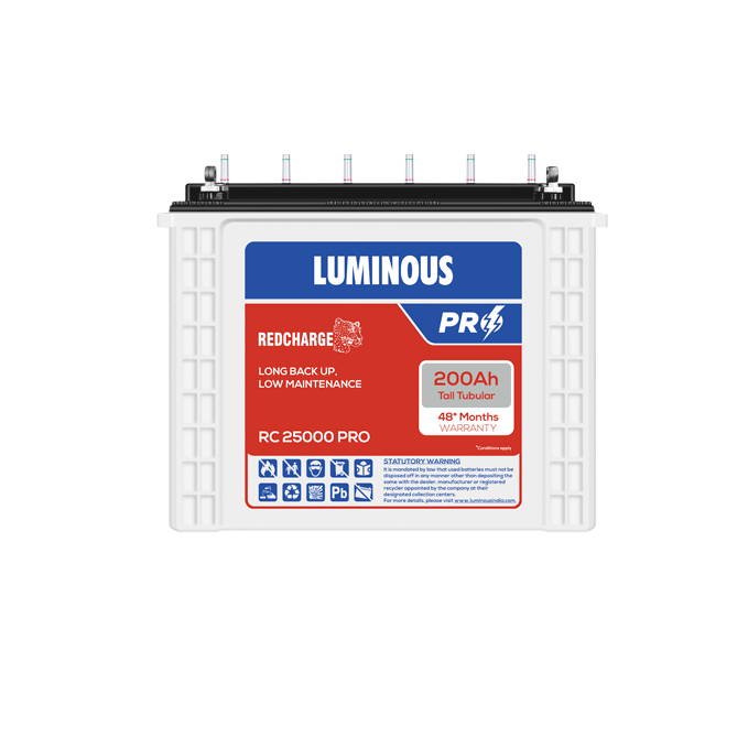 LUMINOUS RC 25000 Pro Battery 200 Ah