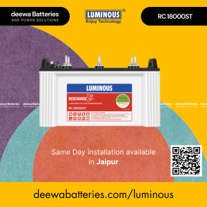 Luminous RC 18000ST Battery at Deewa Batteries, Jaipur Store