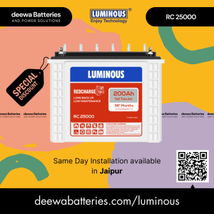 Luminous RC 25000 Battery at Deewa Batteries, Jaipur